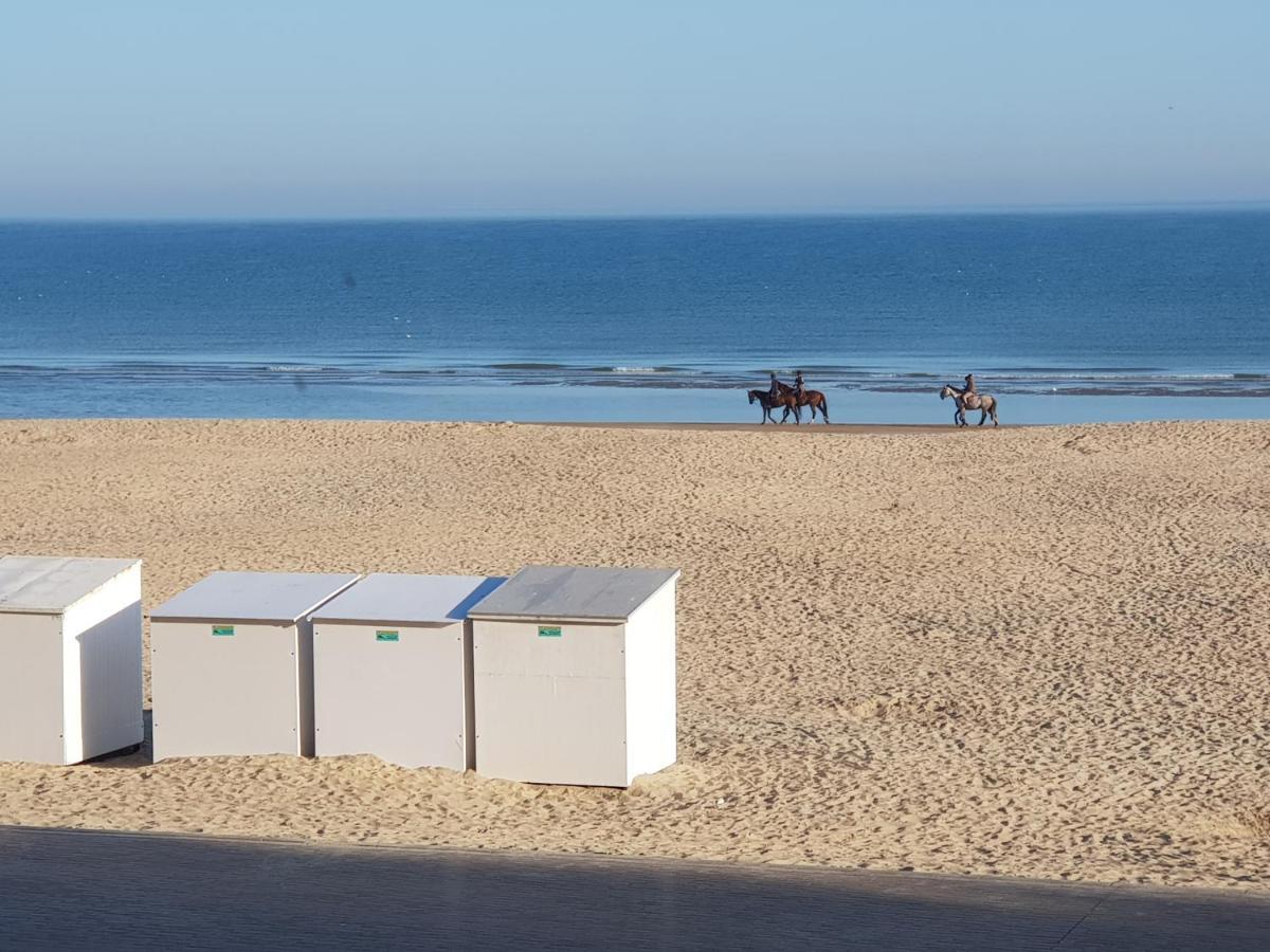 Koksijde Zeedijk La Digue 102 Appartement Met Garage - Lateraal Zeezicht Kültér fotó